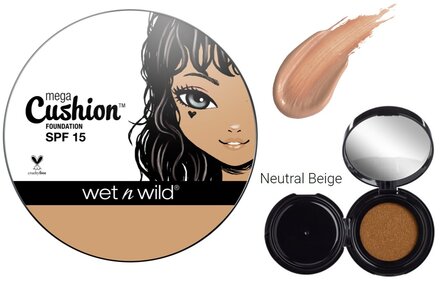 Wet n Wild MegaCushion Liquid Foundation - 109A Neutral Beige - SPF15 - 15 g