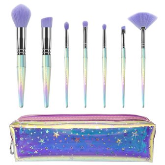 Kleancolor Star Life - 7 Piece Brush Set With Cosmetic Bag - CBS7