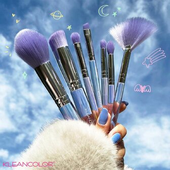 Kleancolor Star Life - 7 Piece Brush Set With Cosmetic Bag - CBS7