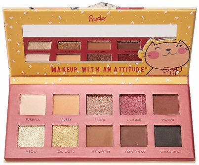 Rude Cosmetics Party Animals 10 Eyeshadow Palette - 88137 Prudence