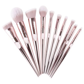 Beauty Creations Champagne Luxe 10pc Brush Set - 11BSRGP