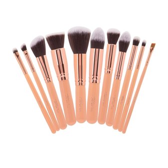 Beauty Creations Ballerina Rose Gold 12 pc Brush Set - 10BCL