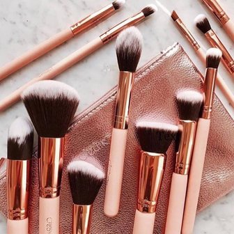 Beauty Creations Ballerina Rose Gold 12 pc Brush Set - 10BCL