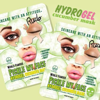 Rude Cosmetics Pickle My face Hidrogel Cucumber Mask 