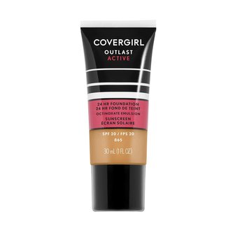 Covergirl Outlast Active - 24 HR Foundation - SPF 20 - 865 Tawny - 30 ml