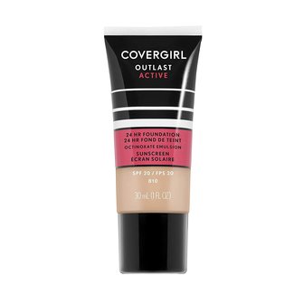 Covergirl Outlast Active - 24 HR Foundation - SPF 20 - 810 Classic Ivory - 30 ml