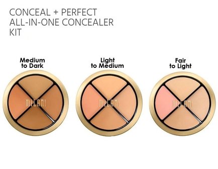 Milani Conceal & Perfect - All in One - Concealer Kit - Vegan - 02 Light to Medium - 7.2 g