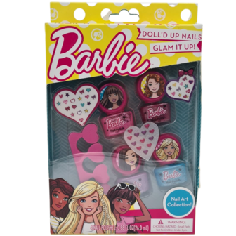 Barbie - Doll'D Up Nails Glam It Up! Nail Art Collection - Nagellakset