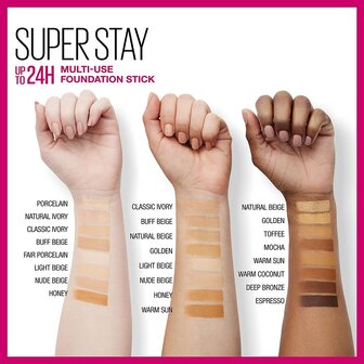 Maybelline Superstay - Multi-Use - Foundation - Stick For Normal to Oily Skin - 130 Buff Beige