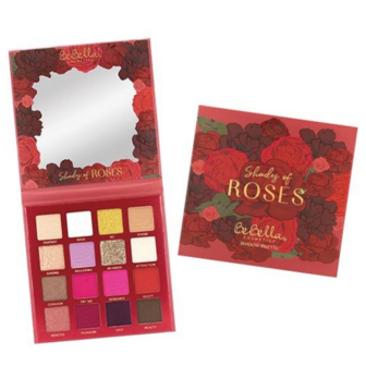 BeBella Cosmetics - Shady Of Roses - 16 kleuren - Oogschaduw Palette - BE16A - 16 g