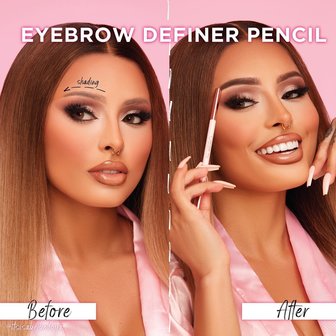 Beauty Creations Eyebrow Definer Pencil - BP05 Dark Brown - Wenkbrauw potlood - Wenkbrauwpotlood - Eyebrow Pencil - 0,3g