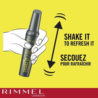 Rimmel London Shake It Fresh - 004 Very Black - Mascara - Zwart