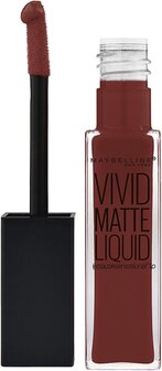 Maybelline Vivid Matte Liquid Lipstick - 37 Coffee Buzz - Lippenstift - Matte -  Bruin - 3.3 g