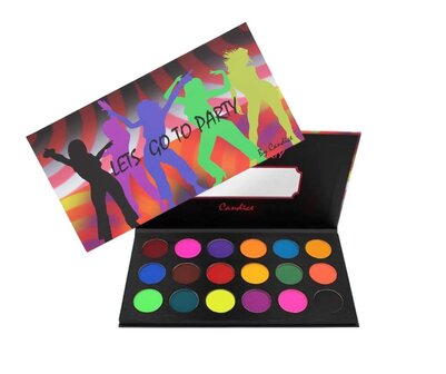 Candice - Let&#039;s Go To Party - Oogschaduw Palette - 18 kleuren - 21,6 g