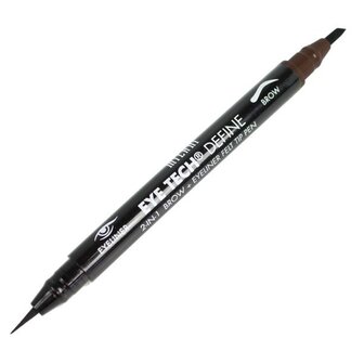 Milani - Eye Tech - Define 2 in 1 - Wenkbrauw + Eyeliner - Felt Tip Pen - 01 Black - Zwart - 1.2 ml