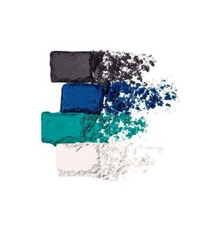 Maybelline - Eyestudio - Color Plush - Silk - Eyeshadow - Quad Palette - 20 - Sapphire Siren - Oogschaduw - Groen - 2.5 g