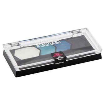 Maybelline - Eyestudio - Color Plush - Silk - Eyeshadow - Quad Palette - 20 - Sapphire Siren - Oogschaduw - Groen - 2.5 g