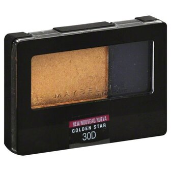 Maybelline - Expert Wear - Eye Shadow Duo - 30D - Golden Star - Oogschaduw - Goud - Blauw - 2.4 g