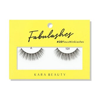 Kara Beauty - Fabulashes - 3D - Faux Mink - Lashes - A109 - Nepwimpers - 10 g
