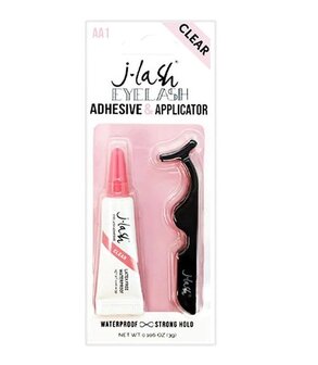 J-Lash - Eyelash - Adhesive &amp; Applicator - Lash Glue - AA1 - Transparant - Waterproof - Clear - Wimperlijm - Eyelash Adhesi