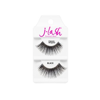J-Lash - Natural Hair - Classic Wispies - Nepwimpers - Zwart - 1 g