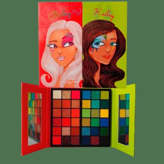 Kara Beauty - Bailey VS Kailey - Duo Eyeshadow Palette - Oogmake-up - Oogschaduw Palette - 36 kleuren - 21.25 g