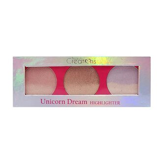 Beauty Creations - Unicorn Dream - Highlighter Palette - 3 kleuren - Gezichtspalet