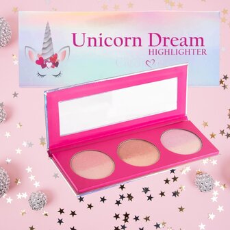 Beauty Creations - Unicorn Dream - Highlighter Palette - 3 kleuren - Gezichtspalet