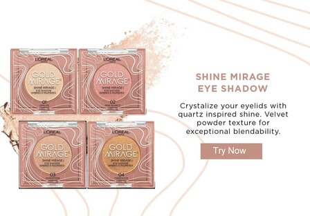 Loreal Paris - Gold Mirage - Shimmer Eyeshadow - 03 - Sandstone - Oogschaduw - 10 g