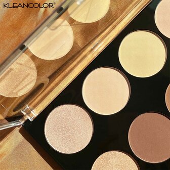 Kleancolor - PRO FACE - Highlight &amp; Contour Palette