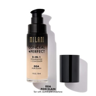 Milani - Conceal + Perfect - 2 in1 - Foundation &amp; Concealer - 00A