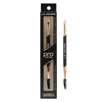 L.A. Colors - PRO - Duo - Brow &amp; Liner Brush - CBR418