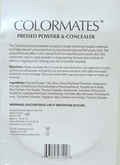 Colormates - Pressed Powder &amp; Concealer - 7102