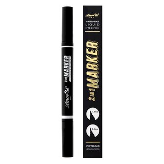 Amor Us Cosmetics - 2in1 MARKER - Liquid Eyeliner - Waterproof - Very Black - CO.EMD.6