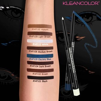 Kleancolor Retractable Waterproof Lip &amp; Eye Liner - AP108 - Medium Brown