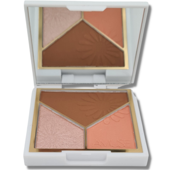 Amuse Triad Face Palette - 01 - Love Birds - Gezichtspalet - Bronzer, Highlight &amp; Blush - 11 g