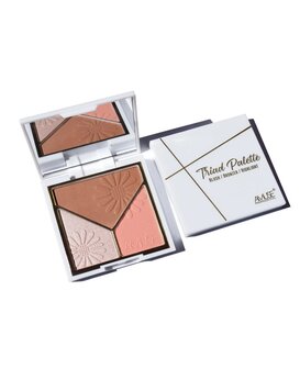 Amuse Triad Face Palette - 01 - Love Birds - Gezichtspalet - Bronzer, Highlight &amp; Blush - 11 g