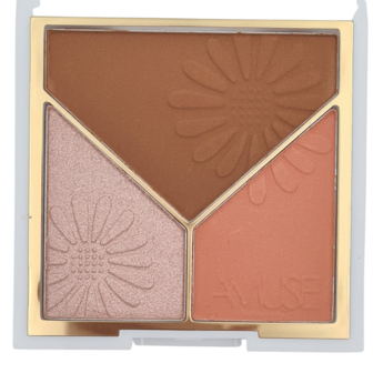 Amuse Triad Face Palette - 01 - Love Birds - Gezichtspalet - Bronzer, Highlight &amp; Blush - 11 g