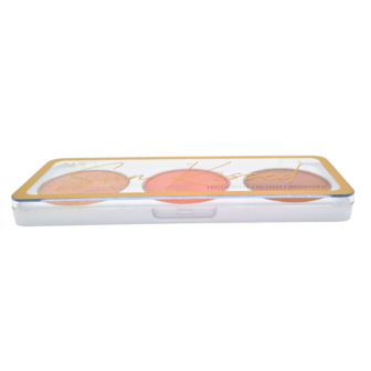 Amuse Sun Kissed Face Palette - 02 - Medium - Gezichtspalet - Bronzer, Highlight &amp; Blush - 15 g