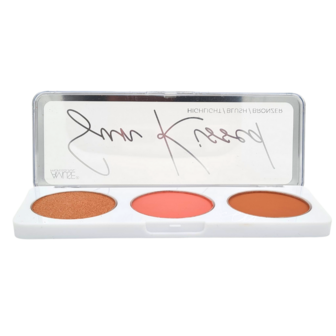 Amuse Sun Kissed Face Palette - 03 - Deep - Gezichtspalet - Bronzer, Highlight &amp; Blush - 15 g