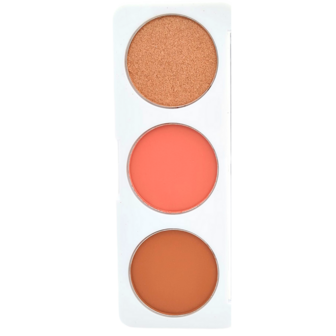 Amuse Sun Kissed Face Palette - 03 - Deep - Gezichtspalet - Bronzer, Highlight &amp; Blush - 15 g