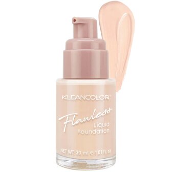 Kleancolor Flawless Liquid Foundation - 01 - Vanilla - Foundation - 30 ml