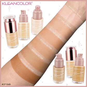 Kleancolor Flawless Liquid Foundation - 02 - Bisque - Foundation - 30 ml