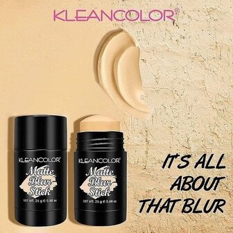 Kleancolor Matte Blur Stick - Make-up Primer - Foundation - Concealer - 25 g