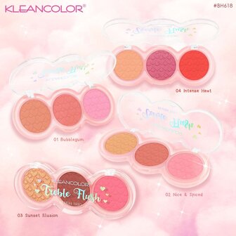 Kleancolor Treble Flush Blush Trio - 02 - Nice &amp; Spiced