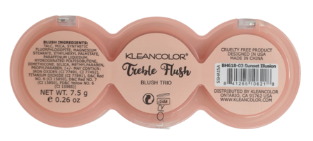 Kleancolor Treble Flush Blush Trio - 03 - Sunset Illusion
