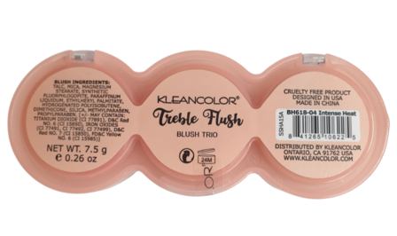 Kleancolor Treble Flush Blush Trio - 04 - Intense Heat