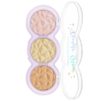 Kleancolor Treble Glow Highlighter Trio - 01 - Pinky Moon