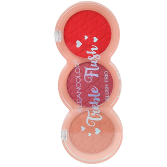 Kleancolor Treble Flush Blush Trio - 04 - Intense Heat - Blush - 7.5 g