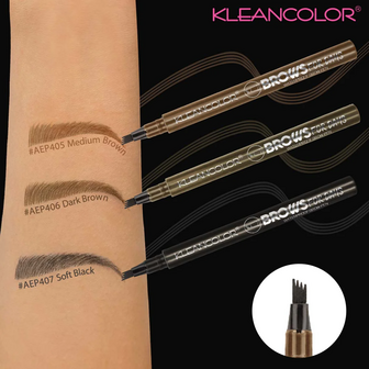 Kleancolor - Brows For Days - 406 Dark Brown